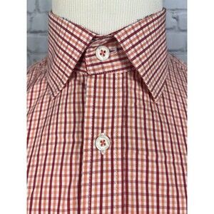English Laundry Dress Shirt Mens SZ 16 34/35 Button Front Multicolor Check